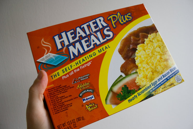 Illustration for article titled Food Heat Thyself! Eating a Day's Worth of Self-Heating Rations